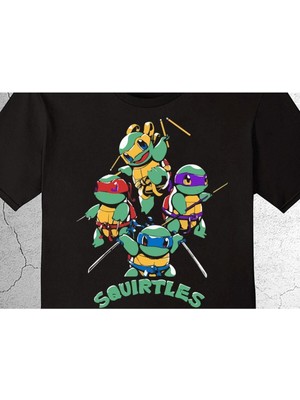 BUMETA Squirtles Ninja Kaplumbağalar Tişört Çocuk T-Shirt