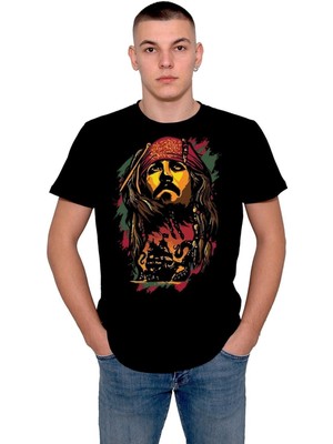 BUMETA Kaptan Jack Sparrow Karayip Korsanları Tişört  T-Shirt