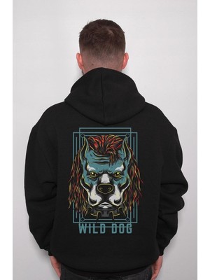 BUMETA Wild Dog Pitbull Street Gang Style Sweatshirt  Kapüşonlu Hoodie