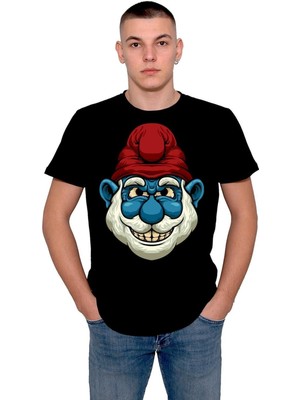 BUMETA Şirinler Şirin Baba Red Beard Tişört  T-Shirt