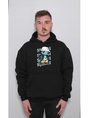 BUMETA Pokemon Squirtle Hippi Sweatshirt  Kapüşonlu Hoodie