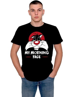 BUMETA Sylvester Cat My Morning Face Kalkınca Surat Ifadem Tişört  T-Shirt