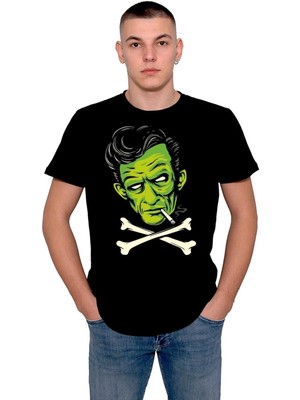 BUMETA Johnny Cash Frankenstein Psycho Tişört  T-Shirt