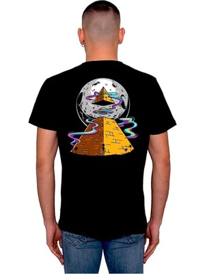 BUMETA Mısır Piramit Uzay Gemisi Cosmos Space Egypt Tişört  T-Shirt