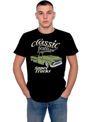 BUMETA Classic Car Pick-Up Festival Süper Trucks Tişört  T-Shirt