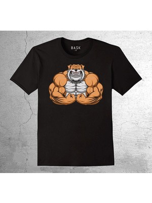 BUMETA Pitbull Bulldog Gym Fitness Bodybuilding Sporcu Köpek Tişört Çocuk T-Shirt