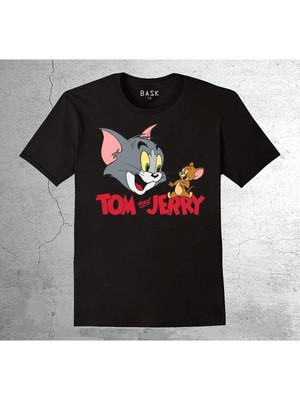 BUMETA Tom And Jerry Kedi Fare Cartoon Network Tişört Çocuk T-Shirt