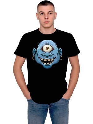 BUMETA Cartoon Monster Face Yaratık Tek Gözlü Tişört  T-Shirt