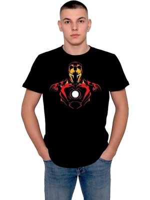 BUMETA Iron Man Süper Kahraman Demir Adam Tişört  T-Shirt