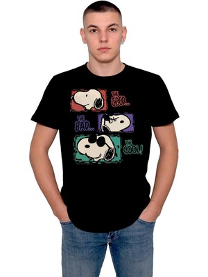 BUMETA Iyi Kötü Havalı Köpek Good Bad Cool Dog Tişört  T-Shirt