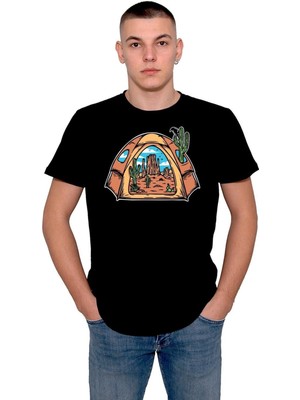 BUMETA Camp Camping Çadır Çöl Kamp Tişört  T-Shirt