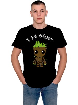 BUMETA I'm Groot Ağaç Adam Avengers Galaksi Koruyucu Tişört  T-Shirt