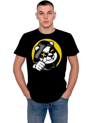 BUMETA Panda Bear Okey Gangsta Vector Tişört  T-Shirt