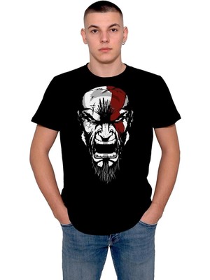 BUMETA God Of War Silüliet Game Ps5 Tişört  T-Shirt