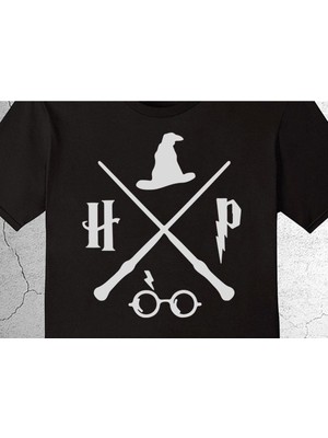 BUMETA Harry Potter Büyü Asa Gözlük Sihir Hogwarts Tişört Çocuk T-Shirt