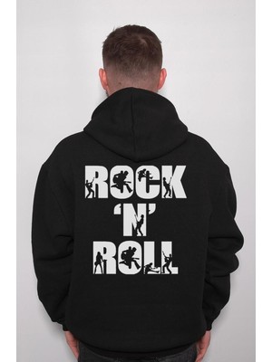 BUMETA Rock'n Roll Müzik Müsic Heavy Metal Sweatshirt  Kapüşonlu Hoodie