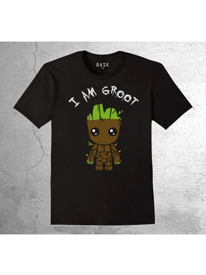 BUMETA I'm Groot Ağaç Adam Avengers Galaksi Koruyucu Tişört Çocuk T-Shirt