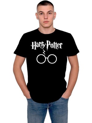 BUMETA Harry Potter Gözlük Büyü Asa Tişört  T-Shirt