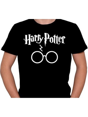 BUMETA Harry Potter Gözlük Büyü Asa Tişört  T-Shirt