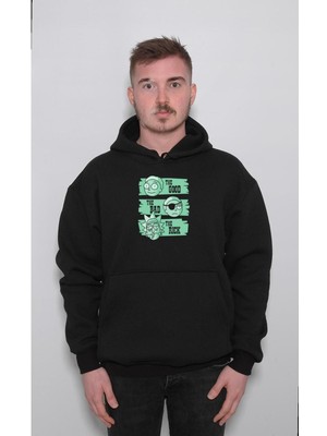 BUMETA Rick And Morty Good Bad Rick Iyi Kötü Rick Sweatshirt  Kapüşonlu Hoodie