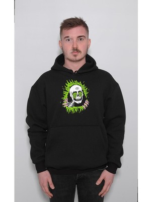 BUMETA Skull Kuru Kafa Metal Metallica Music Müzik Band Sweatshirt  Kapüşonlu Hoodie