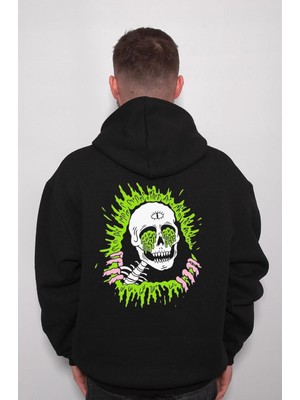 BUMETA Skull Kuru Kafa Metal Metallica Music Müzik Band Sweatshirt  Kapüşonlu Hoodie