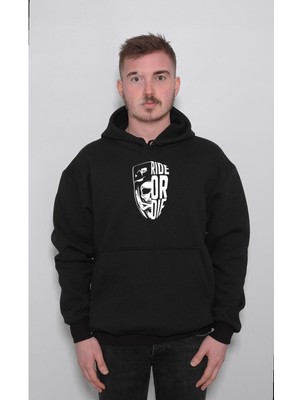 BUMETA Ride Or Die Sürücü Skull Kuru Kafa Sweatshirt  Kapüşonlu Hoodie