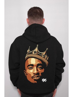 BUMETA 2pac Tupac Rap Rapstar Gangsta Sweatshirt  Kapüşonlu Hoodie