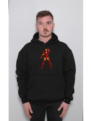 BUMETA Iron Man Demir Adam Avengers Yenilmezler Tony Stark Sweatshirt  Kapüşonlu Hoodie