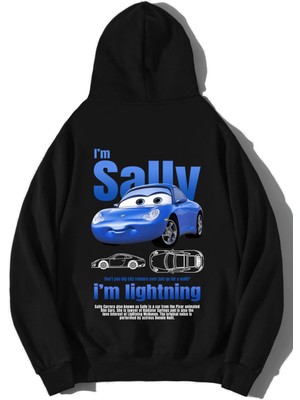 Brz Collection  Oversize I'm Sally Hoodie Siyah