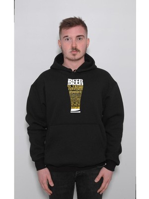 BUMETA Beer Bira Bardağı Party Drink Sweatshirt  Kapüşonlu Hoodie