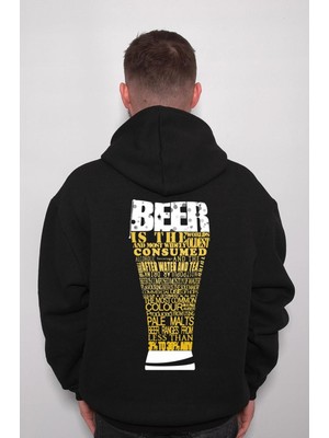 BUMETA Beer Bira Bardağı Party Drink Sweatshirt  Kapüşonlu Hoodie