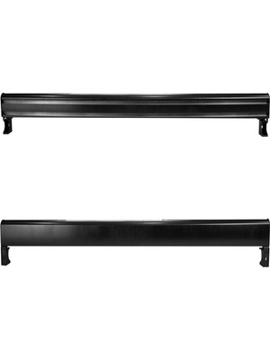 Di'Mora Siyah Dekoratif Perde Kornişi Alüminyum Dekoratif Ray Korneş