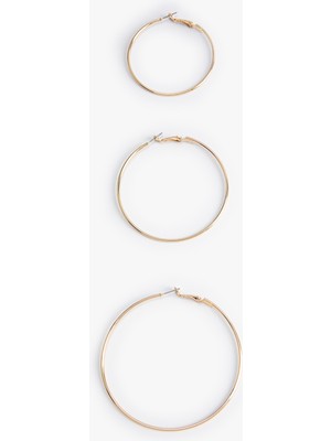 Koton Ince  Halka Küpe Seti 3'lü