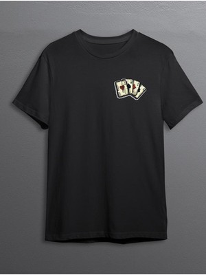 BUMETA Poker Blackjack 21 Iskambil Kağıdı Tişört  T-Shirt