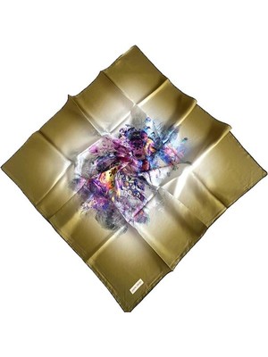 Pierre Cardin Tivil İpek Eşarp 8528438 - 911 - 35585 Yeşil Karışık Desen