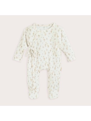 Chakra Goose Yenidoğan Tulum Ekru