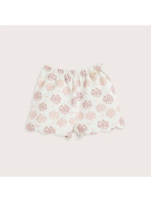 Chakra Secret Garden Baskılı Şort Ekru