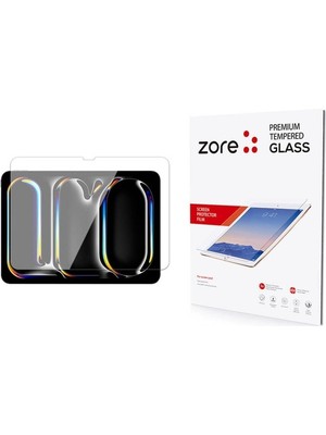 ZORE Apple iPad Pro 13 2024 Uyumlu Zore Tablet Temperli Cam Ekran Koruyucu
