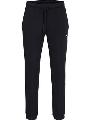 Jack & Jones Erkek Siyah Paçası Ribanalı Eşofman Altı 12261986