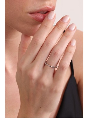 Silvano Jewelry 925 Ayar Gümüş Desensiz Yüzük