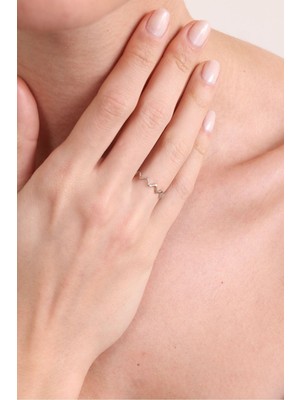 Silvano Jewelry 925 Ayar Gümüş Zirkon Taşlı Yüzük