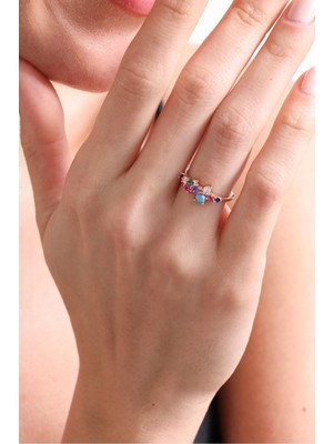 Silvano Jewelry 925 Ayar Gümüş Zirkon Taşlı Yüzük