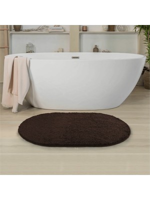Soft Shaggy Doğal Kaymaz Taban Oval Yolluk