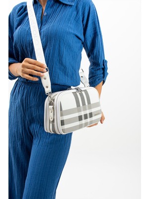 Just Polo Kadın Omuz Çantası 9001 Ekose