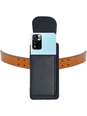 Note 11 Pro - Note 11T Pro Kemer Kılıf Kemere Takılan Telefon Kılıfı 17,2 x 8,3 cm
