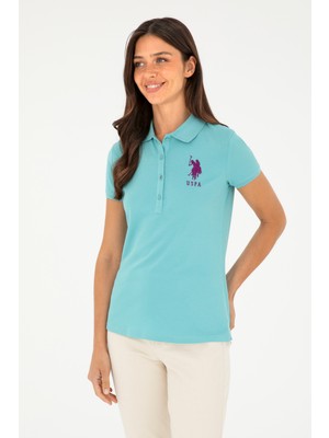 U.S. Polo Assn. Kadın Mint Basic Polo Yaka Tişört 50280063-VR090
