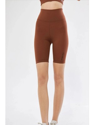 Vera Life Yüksek Bel Örme Fitilli Biker Toparlayıcı Spor Tayt