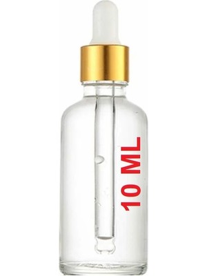 JUNİBELİW 7 Adet 10ML Cam Şeffaf Gold Kapaklı Beyaz Cam Damlalıklı Boş Çok Amaçlı Yağ Esans Şişesi 7X10ML
