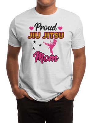 Fizello Proud Jiu Jitsu Mom Bjj Martial Arts Spor T-Shirt